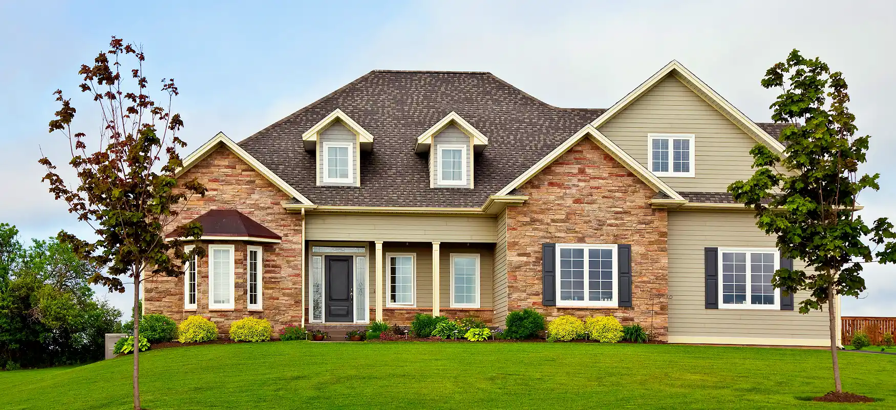 Brick House On Grassy Knoll Photo