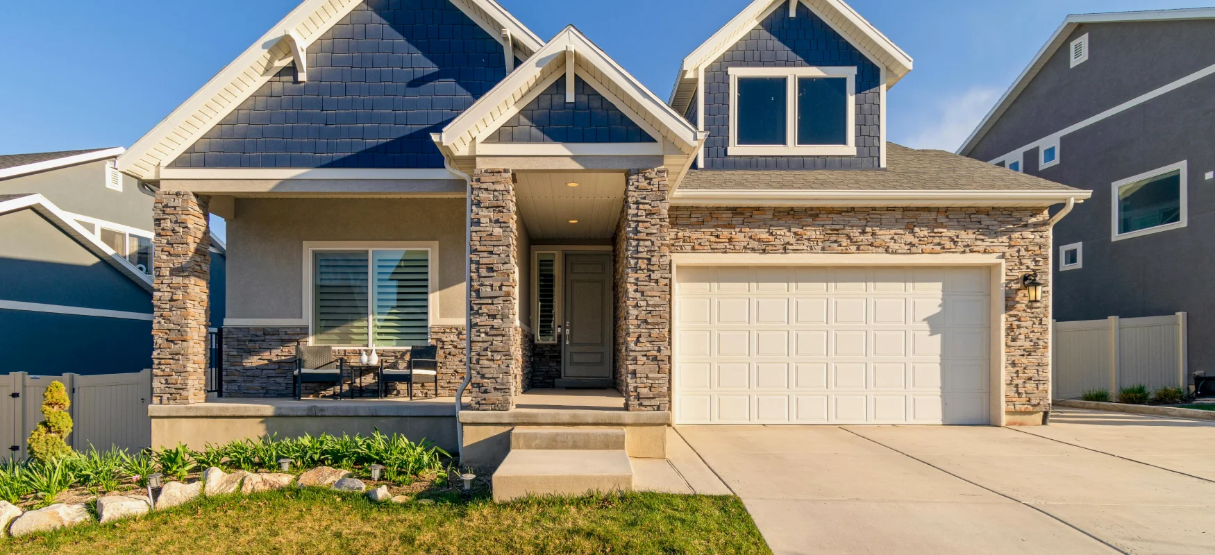 Stacked Stone House Photo